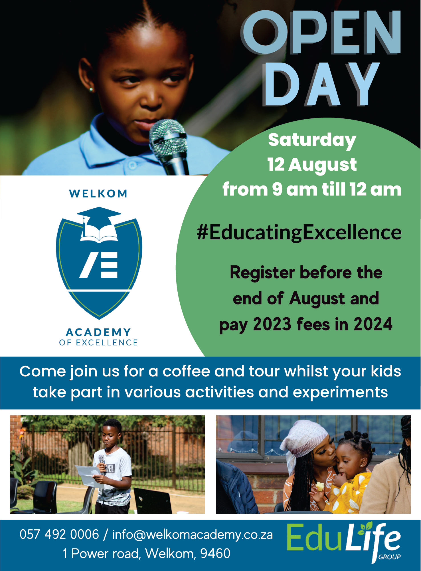 Welkom Academy of Excellence OPEN DAY! EduLife Group